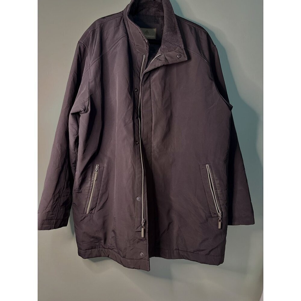 Rainforest Mens XL Black Field Jacket Thermolite Insulated Utility Corduroy neck